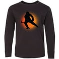 thumbnail image 3 of Inktastic Ice Hockey Silhouette Long Sleeve Youth T-Shirt, 3 of 5