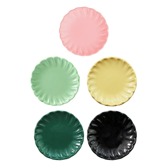 5 Pcs Miniature Food and Play Dish Decor Dollhouse Kitchen Furniture Children’s Toys Childrens Sector Resin