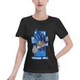 thumbnail image 1 of Women's Basic Short Sleeve T-Shirt Super Saiyan, 1 of 6