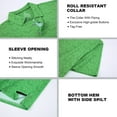 thumbnail image 4 of Damipow Mens Golf Shirt Short Sleeve Printed Performance Moisture Wicking Dry Fit Polo Shirts for Men, 4 of 5