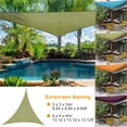 thumbnail image 3 of OUSITAID Triangle Sun Sail Shade  13ft Shade Sail Canopy  Durable Outdoor Patio Fabric UV Protection  Green, 3 of 5