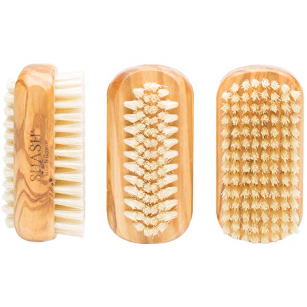 Shash Deep Clean Boar Bristle Nail and Hand Brush Olivewood Walmart