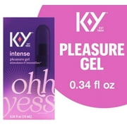 6 Pack K-Y Intense Pleasure Gel Lubricant .34 oz each