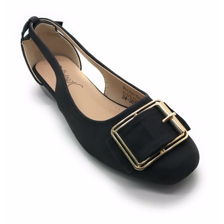 

Victoria K Bow Gold Buckle Wedge Slipon Moccasins (Women)