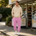thumbnail image 5 of WJOSBXT Baggy Sweatpants Mens Drawstring Joggers Fall 2026 Oversized Running Sweat Pants Loose Fit Stretch Lightweight Hiking Jogging Pants with Pockets M, 5 of 8