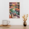 thumbnail image 3 of Vintage Retro Travel Poster Wall Decor Bosque Los Colomos Guadalajara Mexico Autumn Forest Colorful Leaves Wildlife Print Poster, 3 of 8