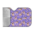 thumbnail image 2 of Bingfone Pugs and Flowers Car Windshield Sunshade,Sun Foldable Sun Shield Sun Visor for Car - Medium, 2 of 9