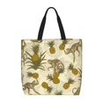 thumbnail image 1 of Fotbe Monkeys and Pinealpples Bolsa Tote con Estampado para Mujer, Bolsos con Cremallera, Bolsa de Hombro Casual de Gran Capacidad con Bolsillos Internos, 1 of 7