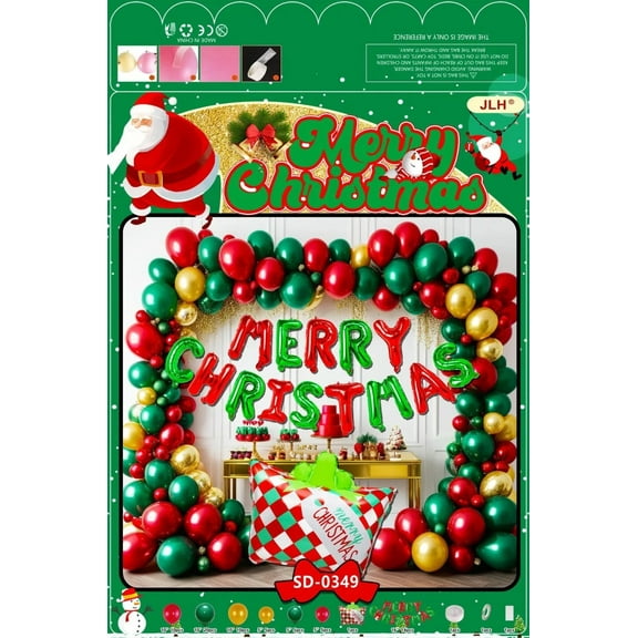 Balloon Arch Set - Classic Christmas Cheer F07M2-11 SD-0349