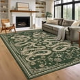 thumbnail image 7 of Garvee 8'x10' Modern Snake Printed Area Rug Washable Living Room Rug, Forest Low Pile Stain Resistant Rug Non Slip Carpet for Bedroom Dining Room, Green, 7 of 7