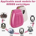 thumbnail image 4 of 1 Pair 60926 Respirator Cartridges & Particulate Filters,  Against Organic Vapor Ammonia Acid Gas Formaldehyde., Filter Replacement for Half/Full Facepieces 6200 6502 7502 6800 and FF-400 Mask, 4 of 6