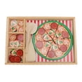 thumbnail image 2 of Juguete De Pizza De Madera, Juego De Comida De Pizza De Madera De Simulación Innovadora Para Guarderías, 2 of 7