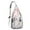 White-10, variant on Waterproof Flamingo Hiking Sling Backpack for Women – Cute Tropical Bird Crossbody Chest Bag with Adjustable Strap, Hawaiian Floral Travel Backpack for Beach, Outdoor & Everyday Use