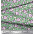 thumbnail image 3 of Soimoi Cotton Duck Fabric Leaves & Rose Floral Printed Fabric 1 Yard 42 Inch Wide, 3 of 3