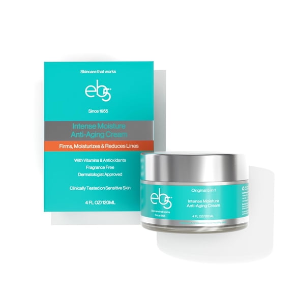 Crema hidratante para rostro y cuello eb5 Hidratación intensa 120 ml