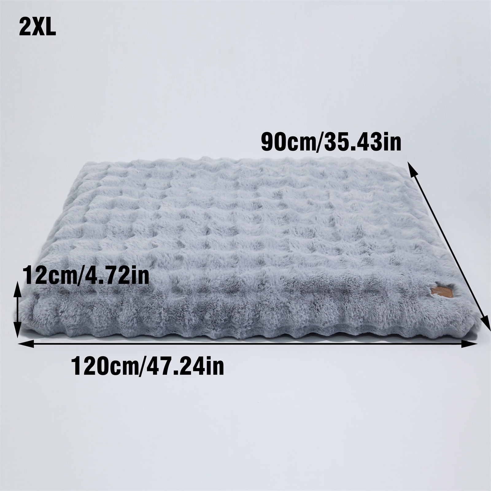 BingoPaw XXL Dog Bed Washable Calming Pet Crate Mattress with Removable Cover Waterproof