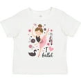thumbnail image 3 of Inktastic Ballerina I Love Ballet Dance Girls Toddler T-Shirt, 3 of 5