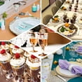 thumbnail image 5 of Efavormart 60 Pack 5oz Gold Rimmed Clear Plastic Disposable Champagne Glass - Perfect for Wedding Ceremonies, Party Decorations, Banquet, Birthday Celebrations, and Any Special Events, 5 of 10