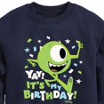 thumbnail image 3 of Disney Monsters Inc - Mike Yay It's My Birthday - Toddler & Youth Crewneck Fleece Sweatshirt, 3 of 5