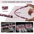 thumbnail image 6 of 27 Pcs Diamond Car Interior Accessories Set for Women, Include 15 Inch Steering Wheel Covers, Bling License Plate Frame, Bling Phone Holder, Bling Car Coasters, Pink, 6 of 18