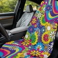 thumbnail image 2 of XYZCANDO Hippie Flowers Seat Cover Towel Sweat-Absorbent Towels Cloth for Post Gym Workout Running Swimming Beach and Hiking Non Slip Backing Sweatproof Cushion Protector, 2 of 7