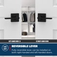 thumbnail image 2 of Poignée de Porte Mate Réversible Demi-Levier Factice Ne Se Retourne Pas Poignées de Porte Intérieures pour Porte de Garde-Robe Placard et Portes Françaises Poignée d'Armoire/poignées d'Armoire Déco Maison Moderne, 2 of 9