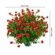 thumbnail image 3 of RKSTN Garden decorative flowers Garden Decorative Flowers 5 Pack Eucaly-ptus Flowers Outdoor Decoration Plastic Flowers Simulated Green Plants, 3 of 8