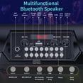 thumbnail image 5 of FanFun Karaoke Machine for Adults Kids, 40W Home Karaoke Speaker System with 6.5'' Subwoofer, Rgb Light, Bluetooth Speaker with 2 Microphones, T17-T, 5 of 11