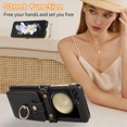 thumbnail image 2 of Phone Case for Samsung Galaxy Z Flip 5 5G 2023 Wallet Cell Cover with Crossbody Strap Ring Stand RFID Credit Card Holder Leather Accessories ZFlip5 Z5 G Flip5 5Z Women Men Girls Black, 2 of 14