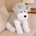 thumbnail image 1 of 2023 Simulation / Cute / Soft / Dog Plush Toys / Gray Standing Schnauzer Doll / Children's Birthday GiftWhite45cm Deng Xun unisex, 1 of 2