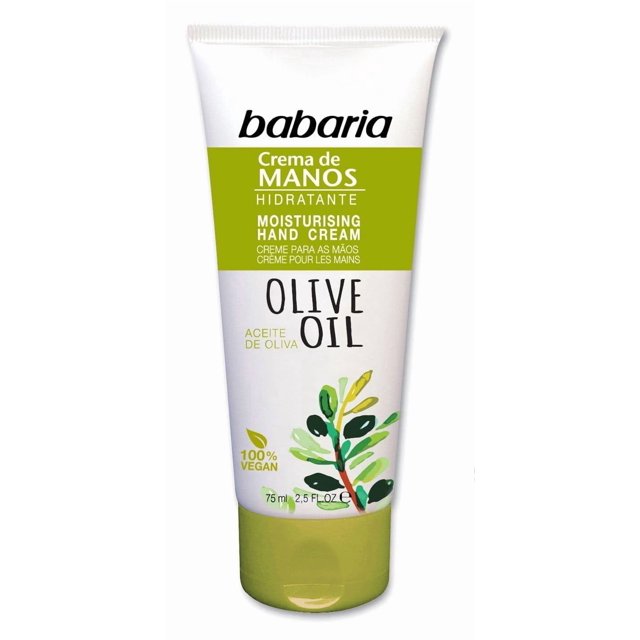 Crema de manos Babaria Aceite de Oliva 75 ml hidratante