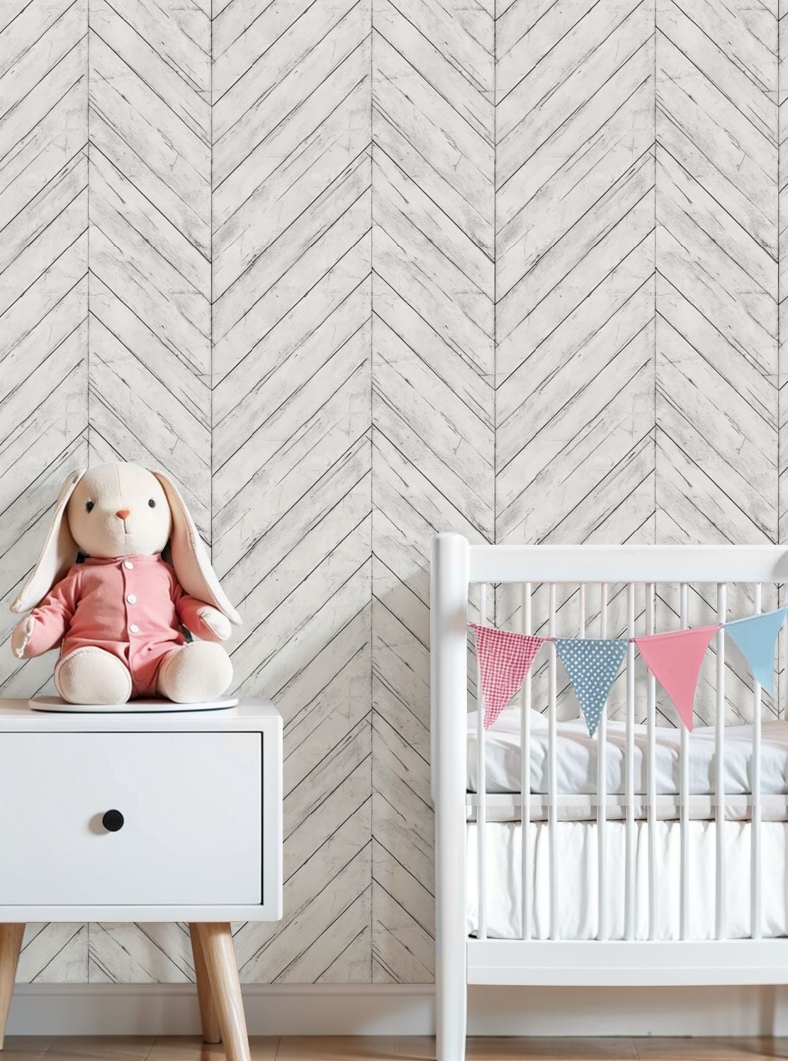 Vintage Peel and Stick Wallpaper White Wood Rustic Texture Wall Mural 23.6in x 9.8ft Self Adhesive Removable Wall Paper Renter Friendly Wallpaper for Nursery Bedroom Cabinets