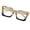 Champagne, variant on BRANROY  Square Nail Flat Mirror Mens Sunglasses - Blue Light Glasses Retro Square Frame for Women Men Optical Eyewear  UV Protection,Leopard Print