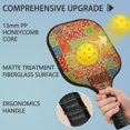 thumbnail image 4 of Pickleball Paddles Set,Pioneer Flower Floral Print Pattern Fiberglass Surface Pickleball Racket Set with 2 Indoor Outdoor Pickleball Balls and Pickleball Bag,Pickle-ball Equipment, 4 of 6