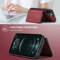 thumbnail image 7 of iPhone 13 Pro Max Case,Dteck Magnetic Leather Detachable Wallet Functional Removable Case Shockproof Rubber Cards Holder Money Pocket Hybrid Kickstand Back Cover For iPhone 13 Pro Max 6.7-inch,Red, 7 of 7
