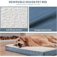 thumbnail image 4 of Dog Crate Bed Washable Dog Beds for Large Dogs, Big Waterproof Orthopedic Dog Bed with Egg Crate Foam Pet Bed Mat, Removable Oxford Cooling Cover, Khaki, 4 of 5