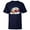 Navy, variant on Disney PIXAR Up Carl, Russell & Dug Holiday Sleigh Ride - Short Sleeve T-Shirt for Kids - Customized-White