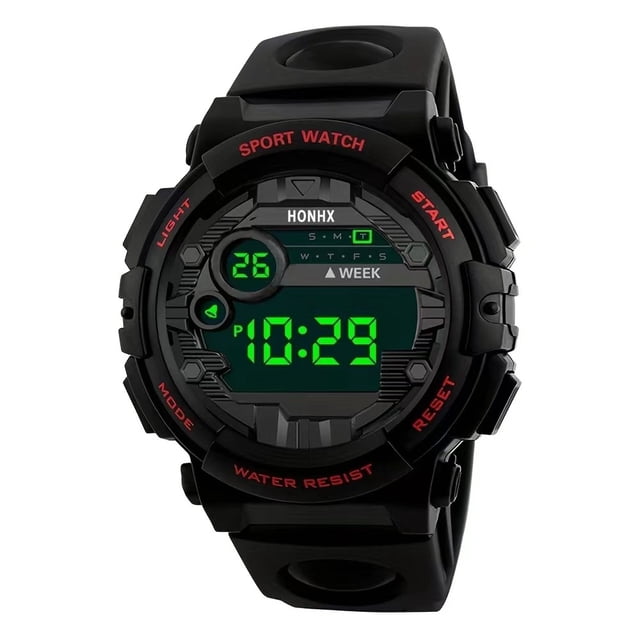 Reloj electrónico calendario semana luz nocturna despertador