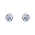 thumbnail image 2 of Brilliance Fine Jewelry Girls Aurora Borealis Crystals 4.8MM Ball Studs in 10K Yellow Gold, 2 of 4