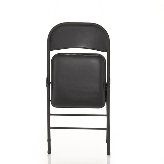 Cosco Vinyl Folding Chair 4 Pack Black