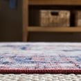 thumbnail image 5 of SAFAVIEH Martha Stewart Norbert Medallion Machine Washable Area Rug, Rust/Blue, 5' x 8', 5 of 11
