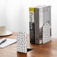 thumbnail image 5 of Pofeuu Milk Tea Print Large Bookend Hold Heavy Books- Wood Bookends for Heavy Books Heavy Duty Book Ends Wood Bookends for Office Desk Non-Skid, 5 of 7