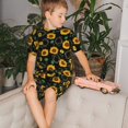 thumbnail image 4 of Fotbe Flower (2) Pijama Estampada de 2 Piezas para Niños – Ropa de Dormir de Manga Corta Cómoda para Niños y Niñas, Camiseta y Shorts de Algodón-X-Large, 4 of 6