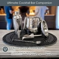 thumbnail image 6 of Insulated Ice Bucket for Cocktail Bar with Drink Shaker 5-Piece Cocktail Set for Parties with Lid and Scoop - Bartender Accessories, Bartending Kit for Home Bar or Gifting, 6 of 6