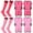 pink, rose, variant on Hengguang 2 Pairs of Kids Shin Guards with Girls Soccer Socks, Protective Soccer Shin Guards Soccer Gear for 6-10 Years Old Girls Boys Children Teens Games Protection Equipment
