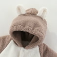 thumbnail image 4 of Zwiiyzr 2025 Newborn Baby Girl Boy Clothes Fluffy Romper Long Sleeve Infant Jumpsuit Bodysuit One Pieces Outfit Fall Winter Coffee, 4 of 8