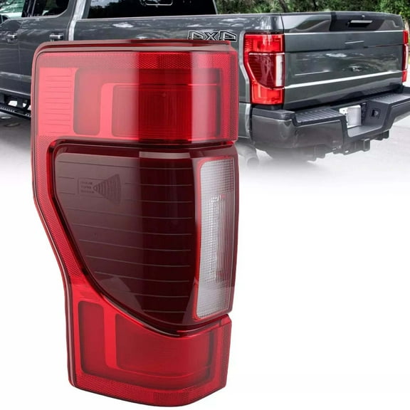 Left Driver LED Tail Light Lamp W/Blind Spot For Ford F250 Super Duty 2020-2022