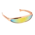 thumbnail image 4 of Gafas de sol Zulema anteojos de mujer espejo alienígena oro, 4 of 8