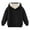 Black, variant on KAUOD Kids Fleece Lined Hoodies Plain Thick Warm Winter Pullover Sweatshirts Boys Girls Oversized Fuzzy Hoodie Clothes