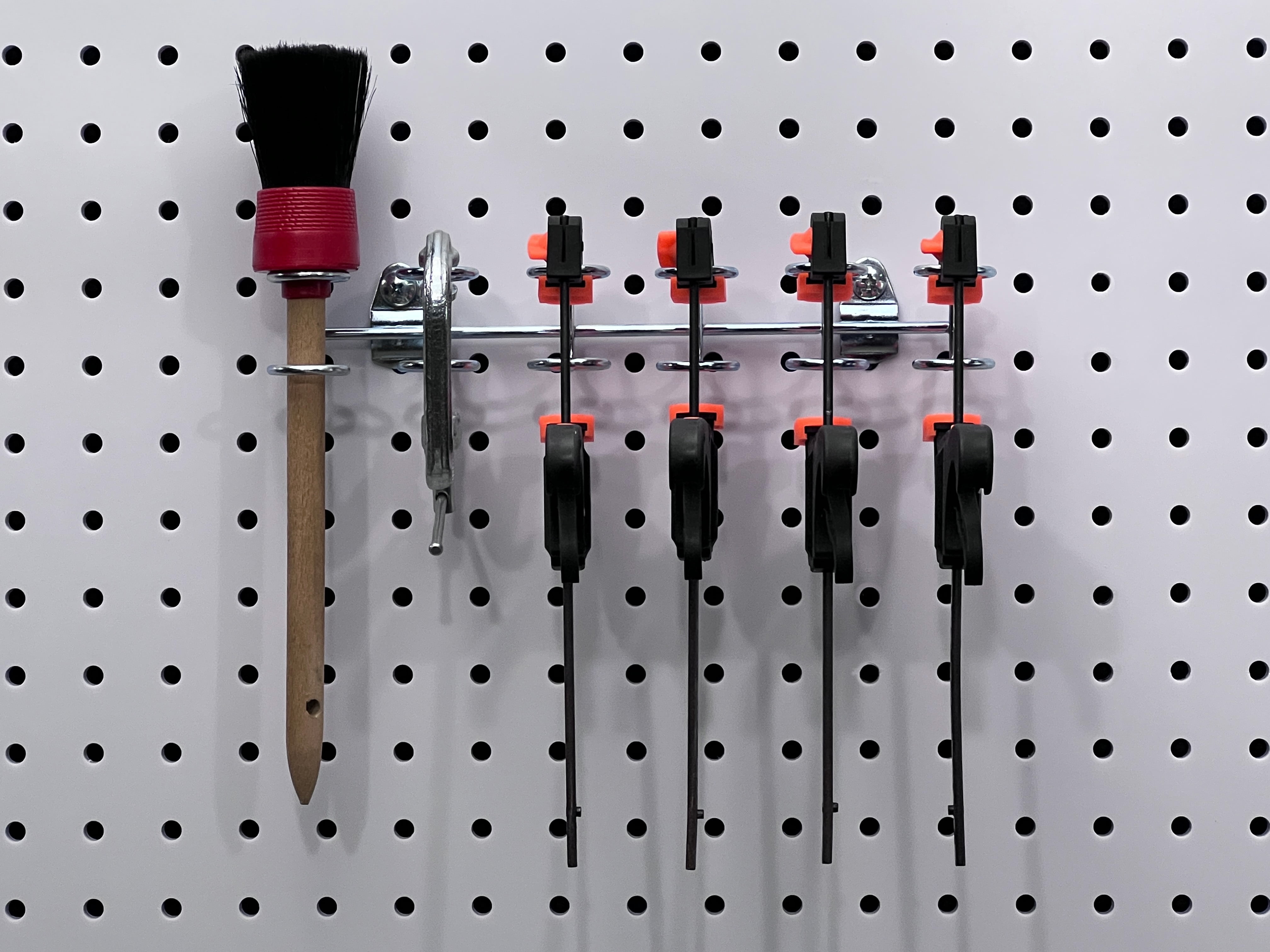 Triton Products® 9-inch Multi-Ring Tool Holder Steel Pegboard Hook, 2pk